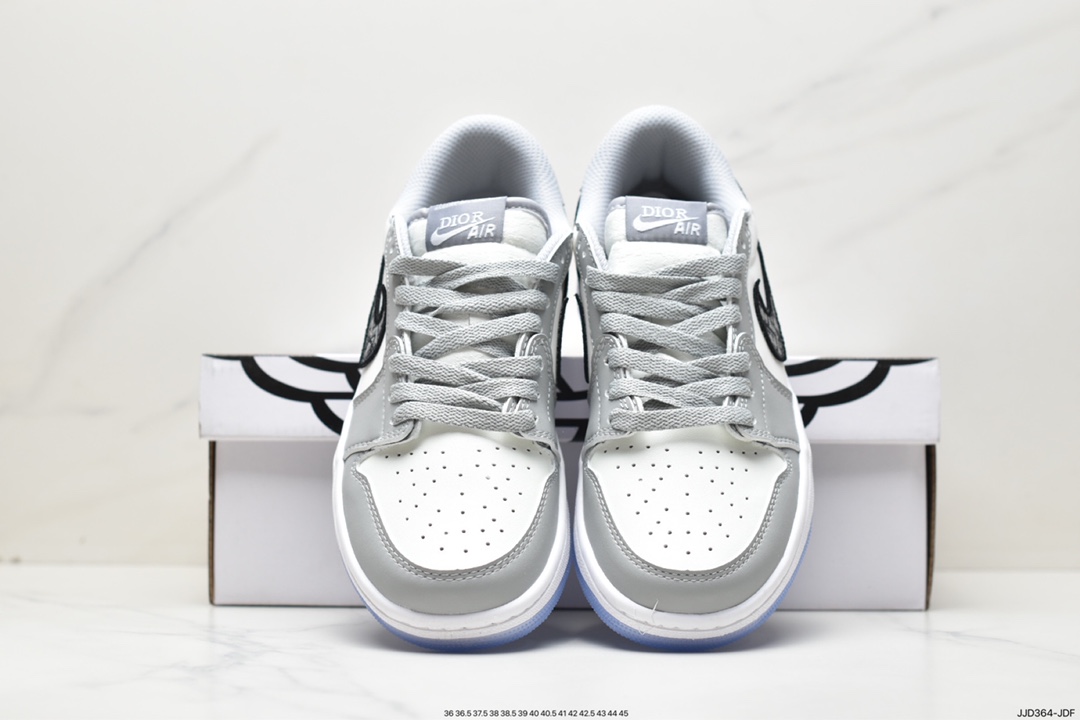 130 AJ1低帮迪奥联名白灰 乔丹/Air Jordan AJ1 aj1 乔丹1代低帮系列CN8608-002
