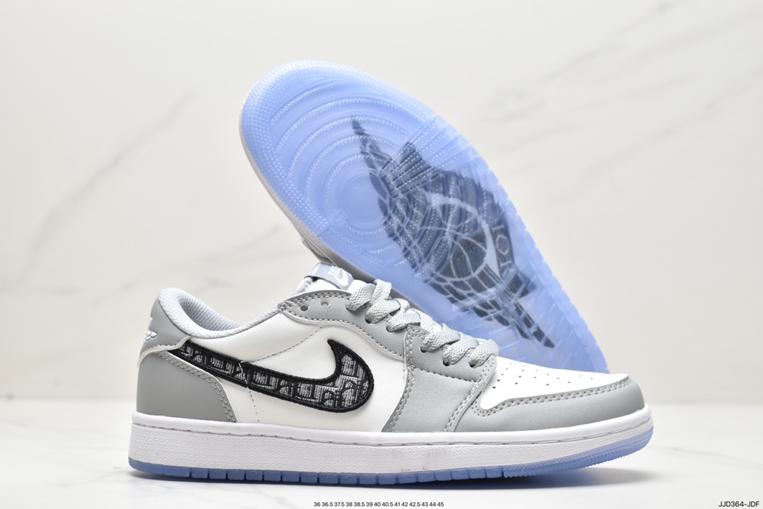 130 AJ1低帮迪奥联名白灰 乔丹/Air Jordan AJ1 aj1 乔丹1代低帮系列CN8608-002