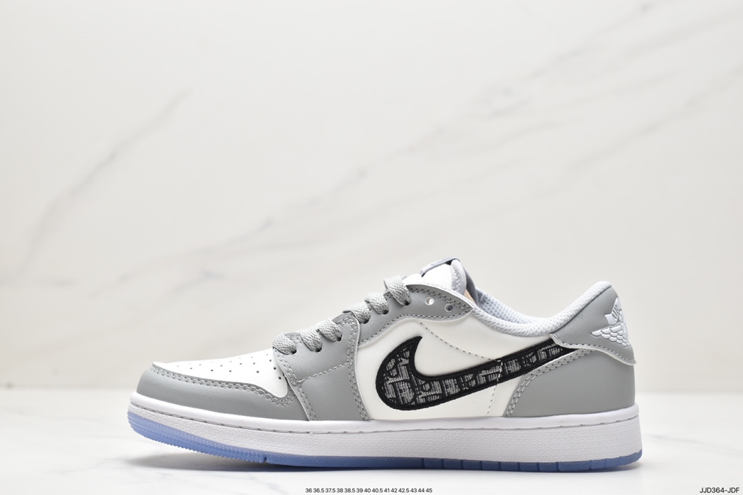 130 AJ1低帮迪奥联名白灰 乔丹/Air Jordan AJ1 aj1 乔丹1代低帮系列CN8608-002