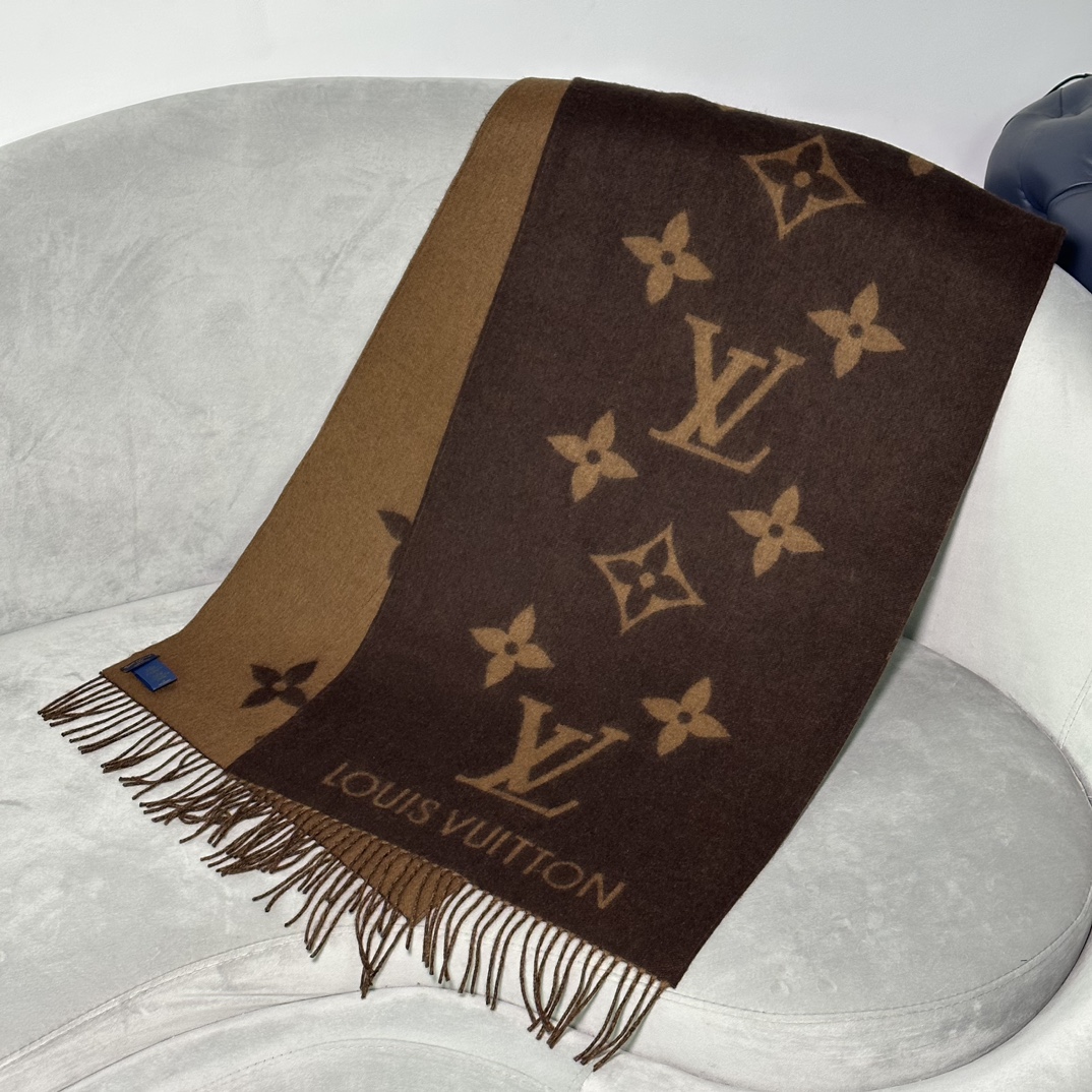 Louis Vuitton Knockoff
 Scarf Perfect Quality Designer Replica
 Caramel Chocolate color Epi Cashmere