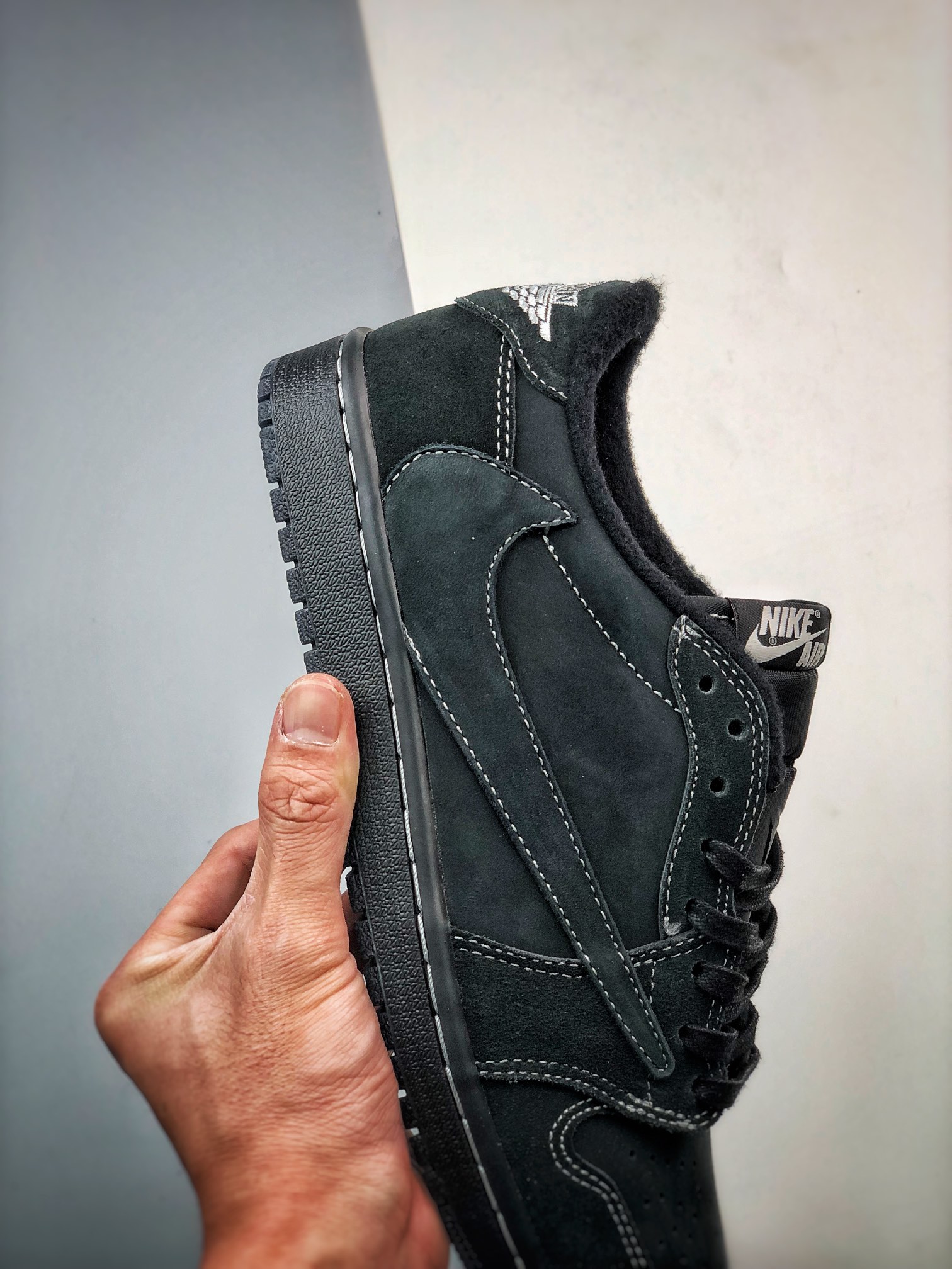 280 Travis Scott x Air Jordan 1 Low OG 联名低帮倒钩4.0黑武士 DM7866-001