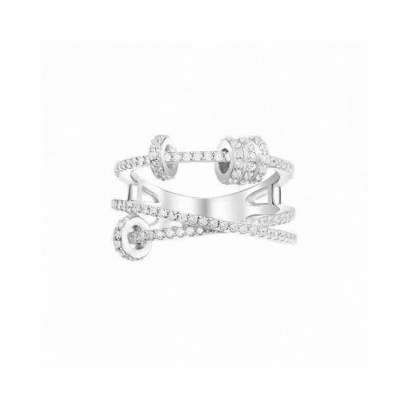 APM Monaco Multi-Layer Adjustable Circle Ring in Two Colors for Classic Style - 图片 1