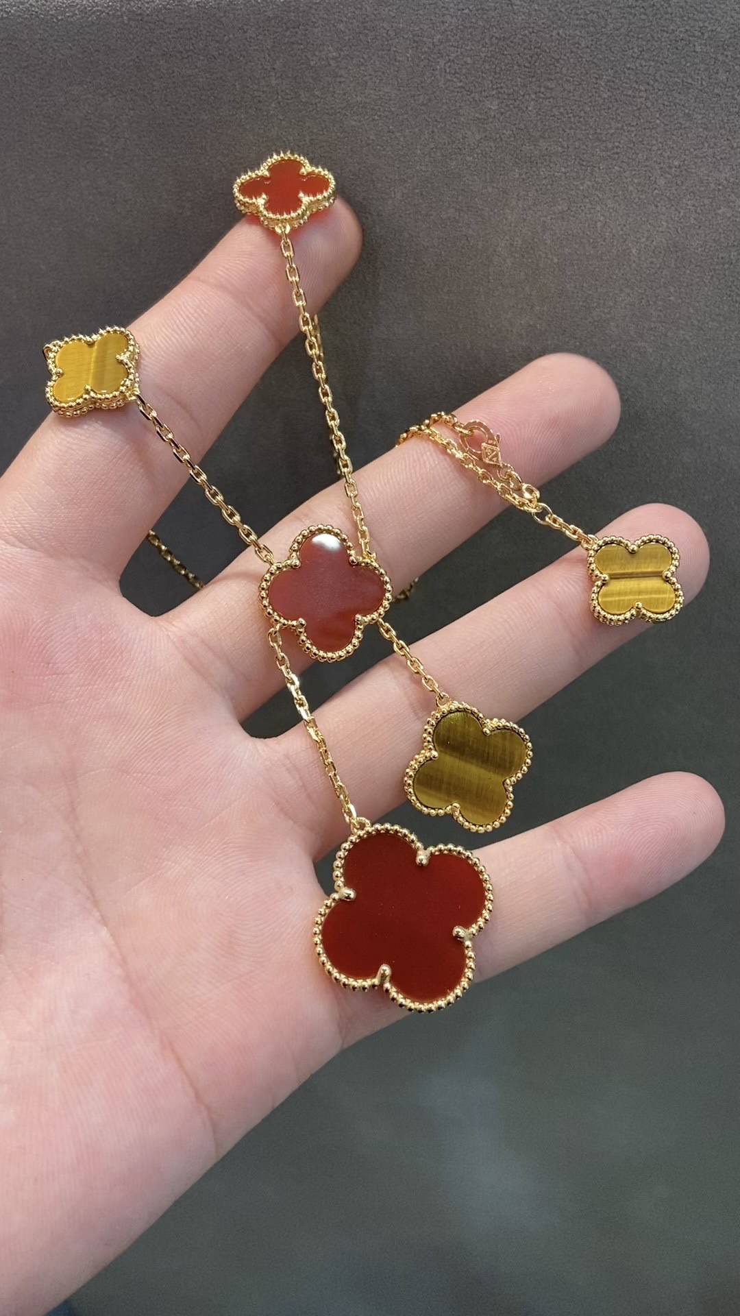 Van Cleef & Arpels vca不规则四叶草项链