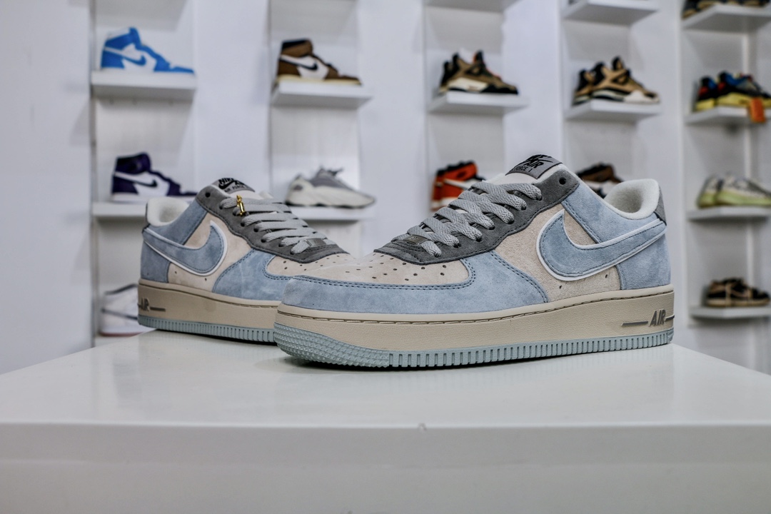 260 Air Force 1 Low 麂皮 灰蓝 AF1 空军 ZB2121-102