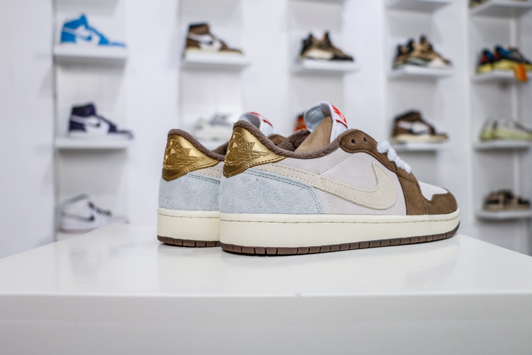 200 原装Air Jordan 1 Low OG 兔年白棕 DV1312-200