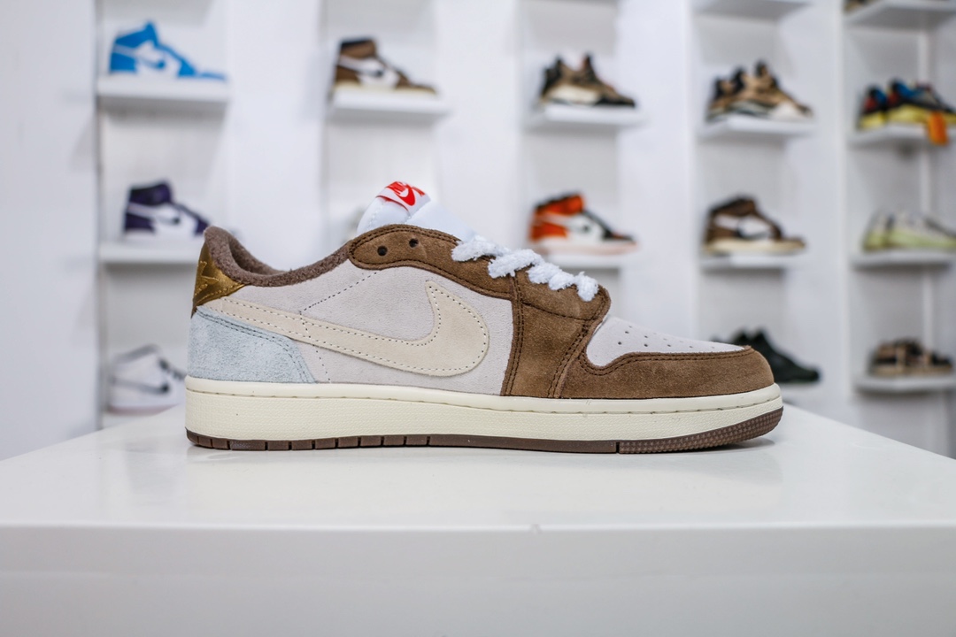 200 原装Air Jordan 1 Low OG 兔年白棕 DV1312-200
