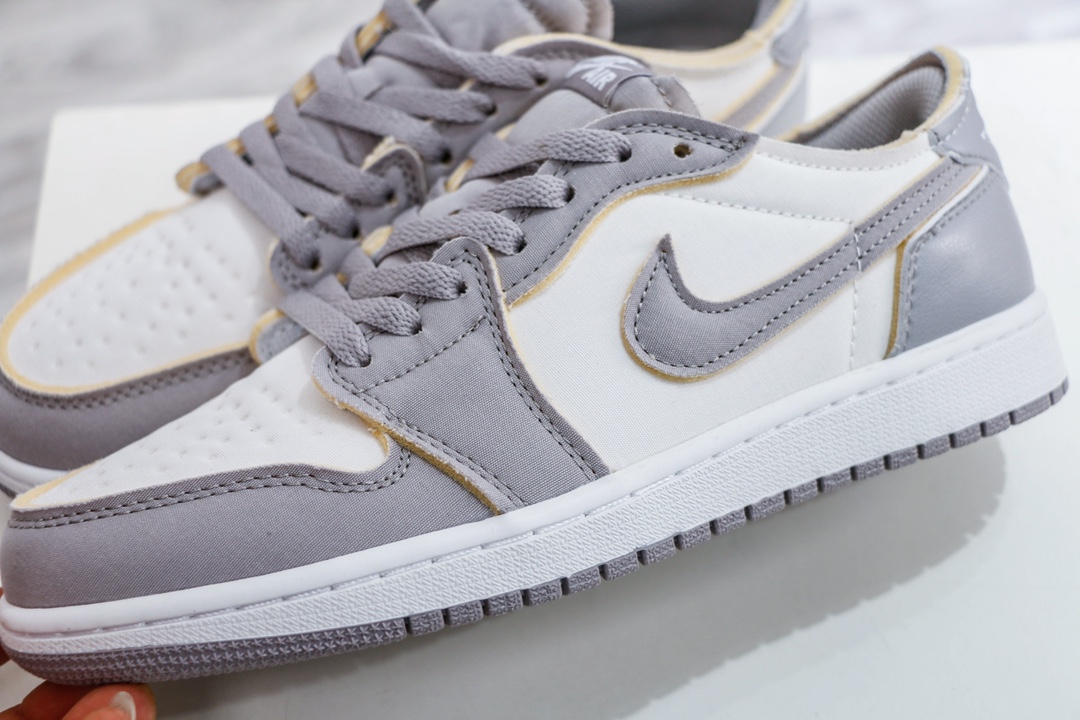 200 原装Air Jordan 1 Low OG EX 解构白灰DN1635-002