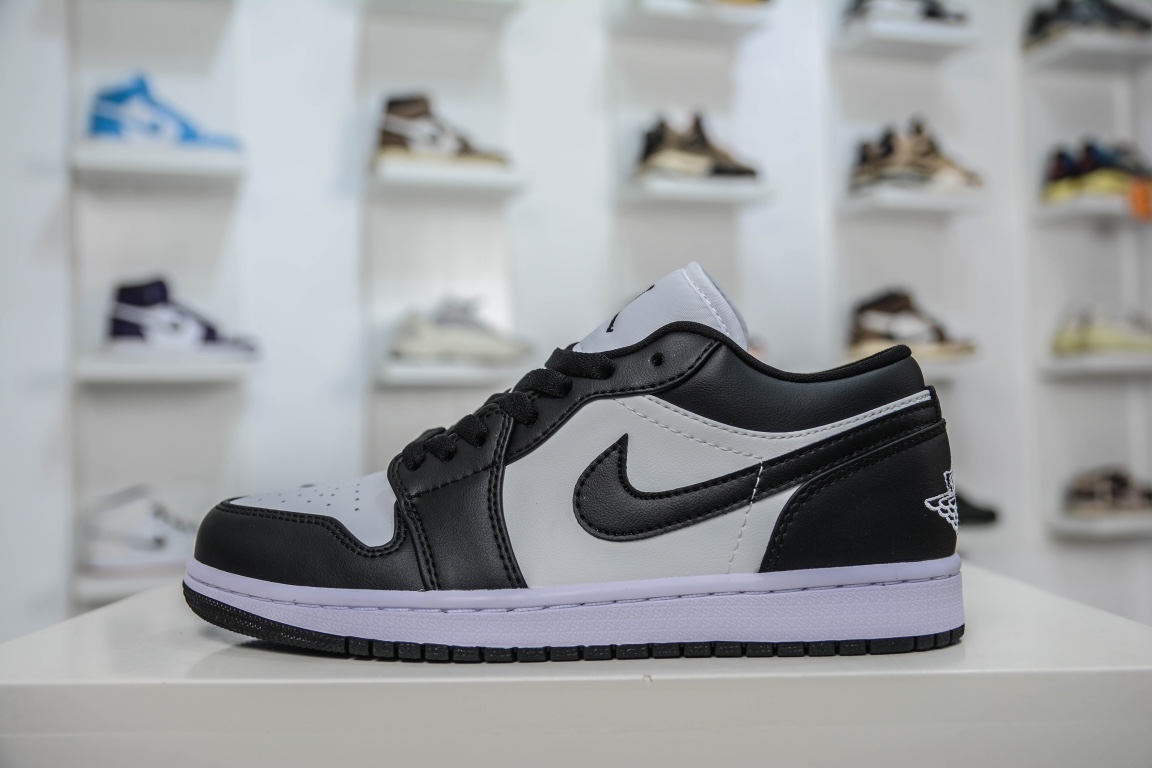 200 原装Air Jordan 1 Low 黑白熊猫 官方同步新色DC0774-101