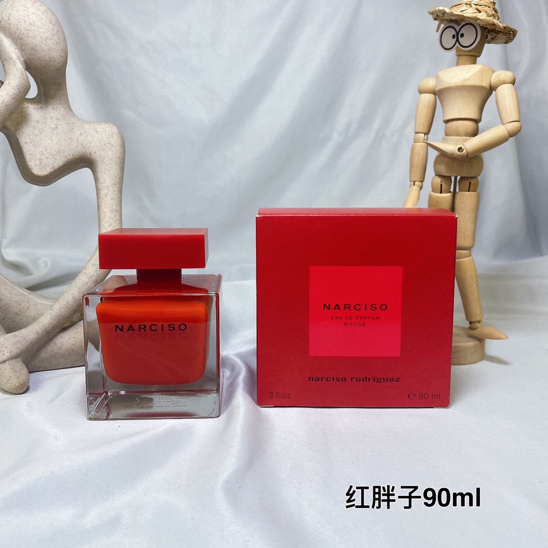 ¡844858 Narciso Rodriguez rojo gordo 90ml!