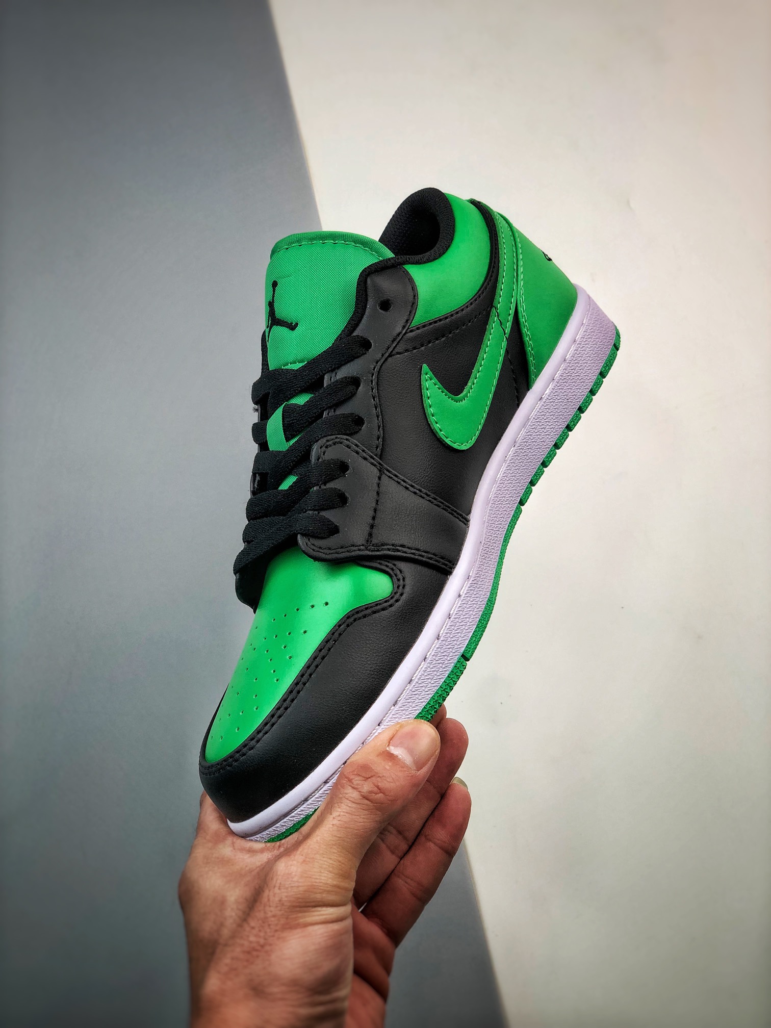 220 Air Jordan 1 Low 黑绿 官方同步新色 553558-065
