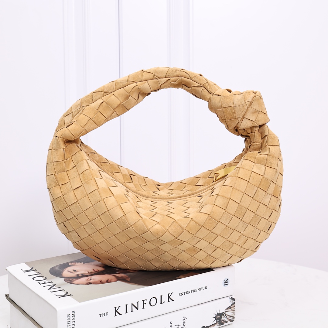 Sac à main Jodie en cuir suédé tressé
