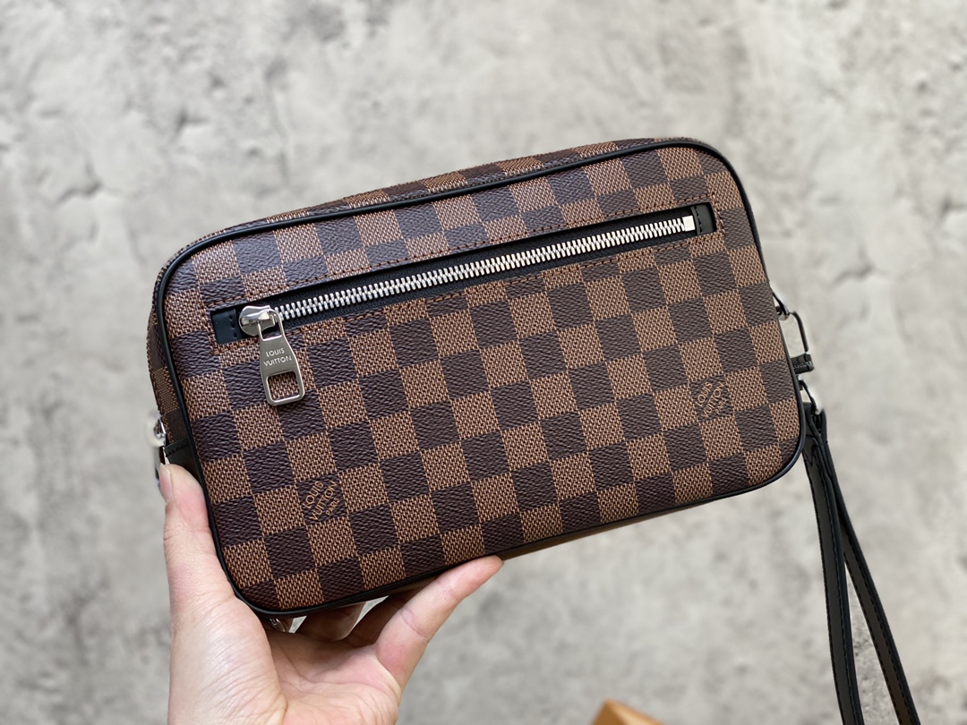 N41664 black grid N41663 coffee grid M42838 black flower presbyopia KASAI clutch bag