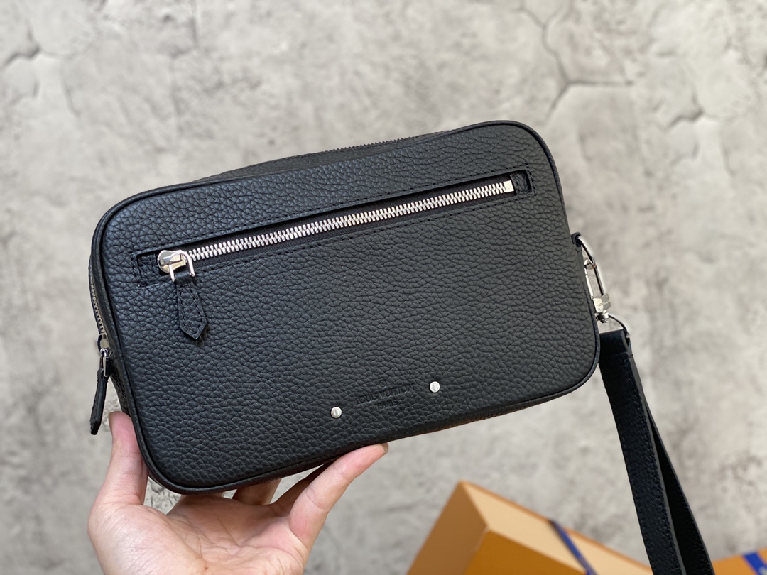 M41663 litchi pattern clutch bag series Pochette Kasai clutch bag with
