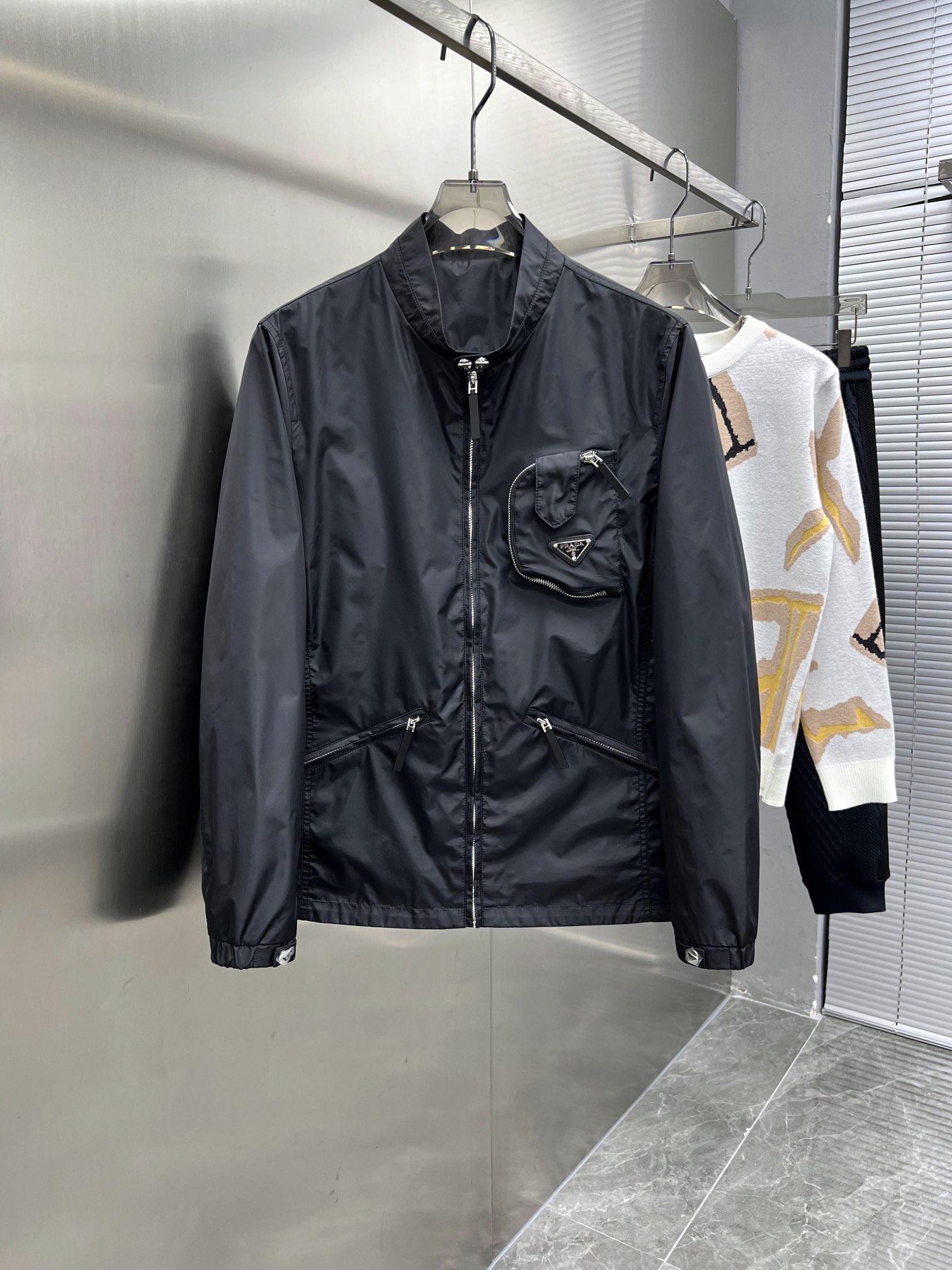 Prada Clothing Coats & Jackets Men Spring/Fall Collection Casual