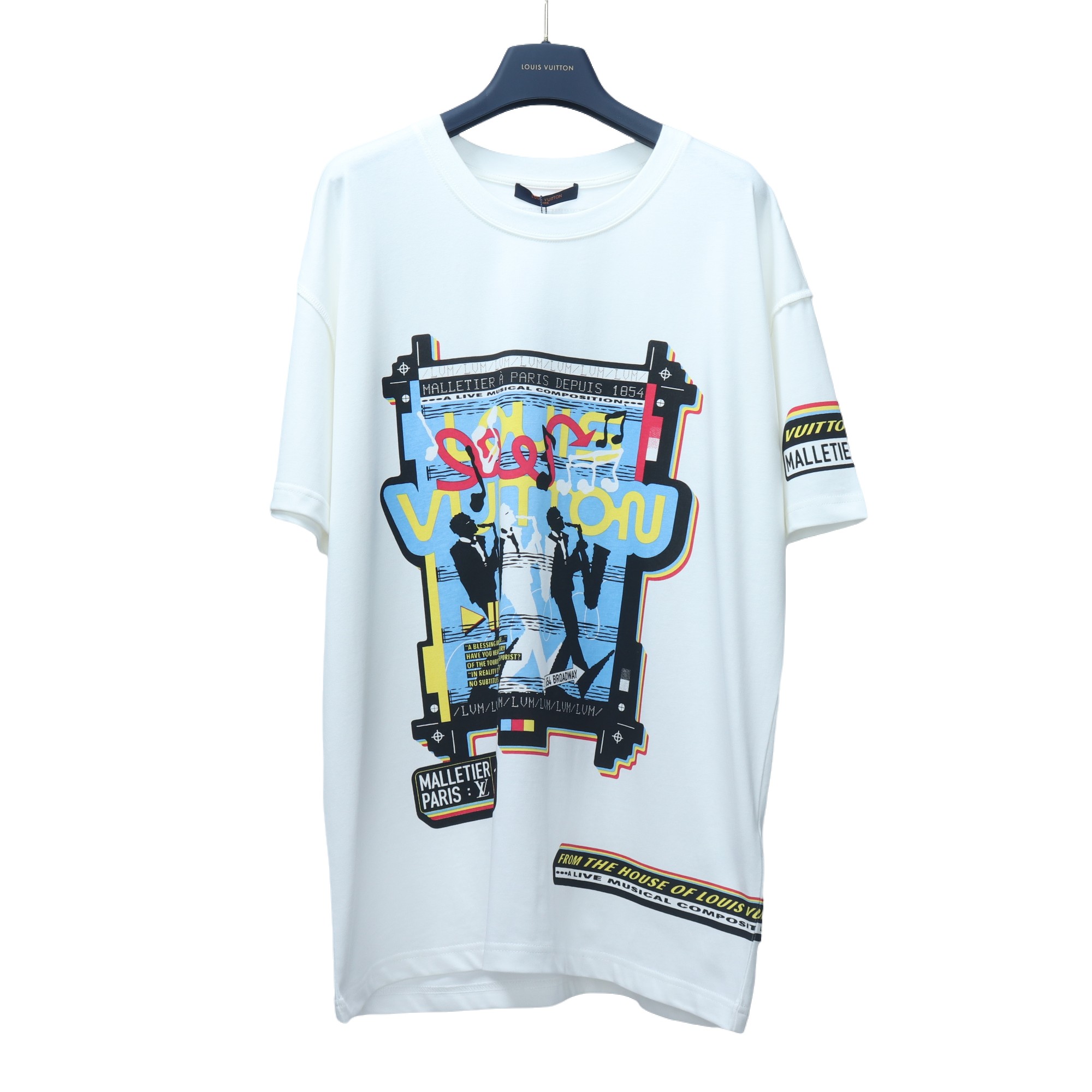 루이비통 프린트 린넨 코튼 반팔 티셔츠 728 Louis Vuitton T Shirt