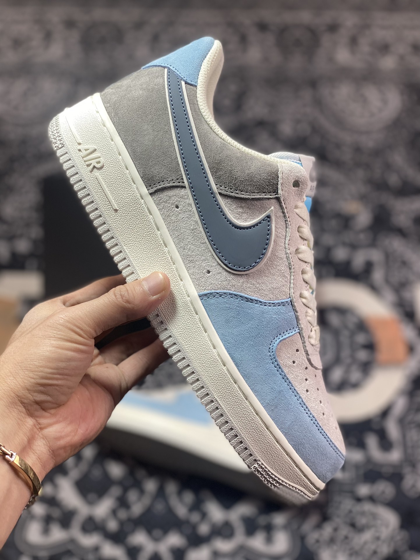 Nike Air Force 1′07 Low Suede ”Grey/Armory Blue” Air Force One Classic LZ6699-523