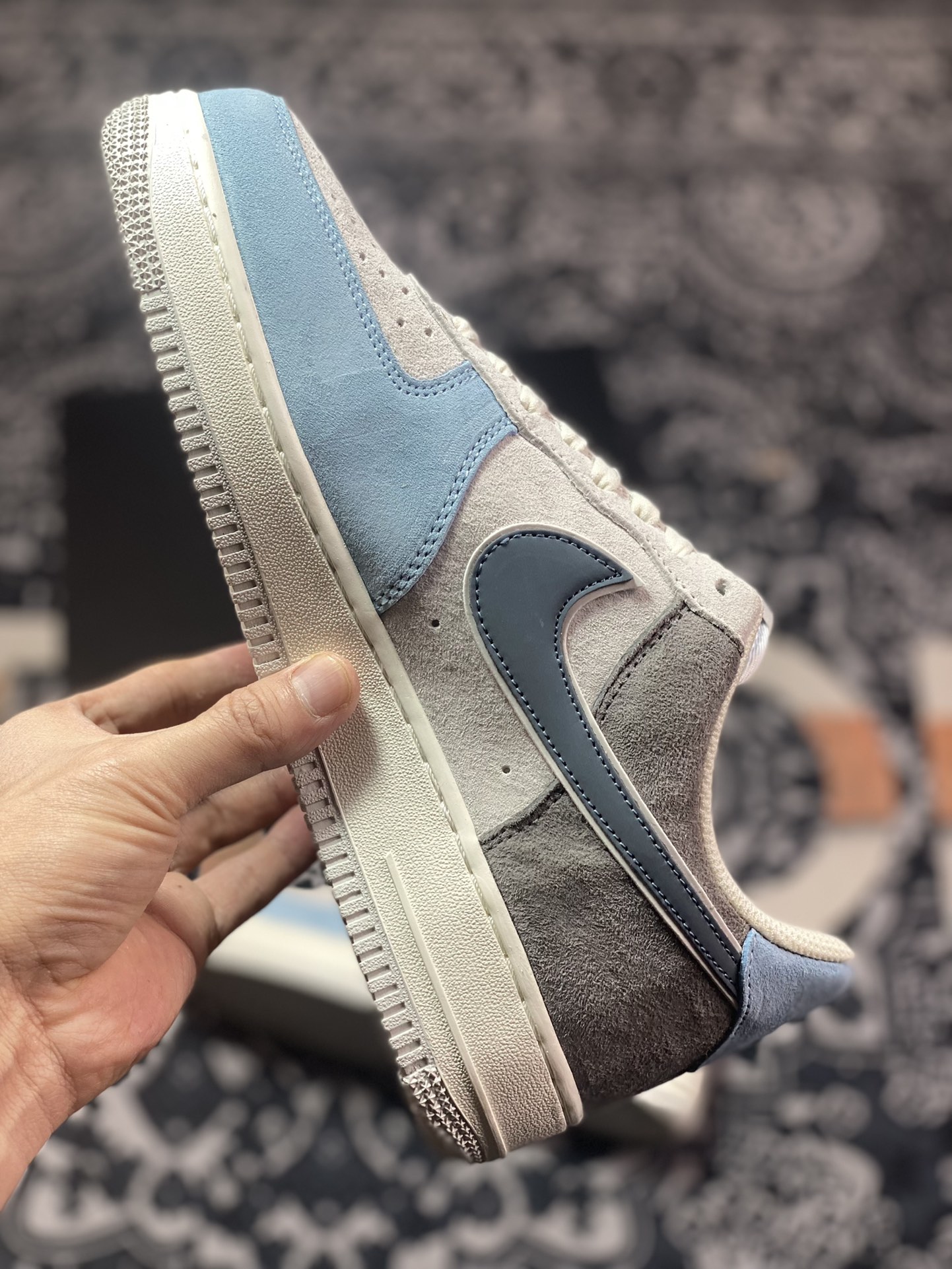 Nike Air Force 1′07 Low Suede ”Grey/Armory Blue” Air Force One Classic LZ6699-523