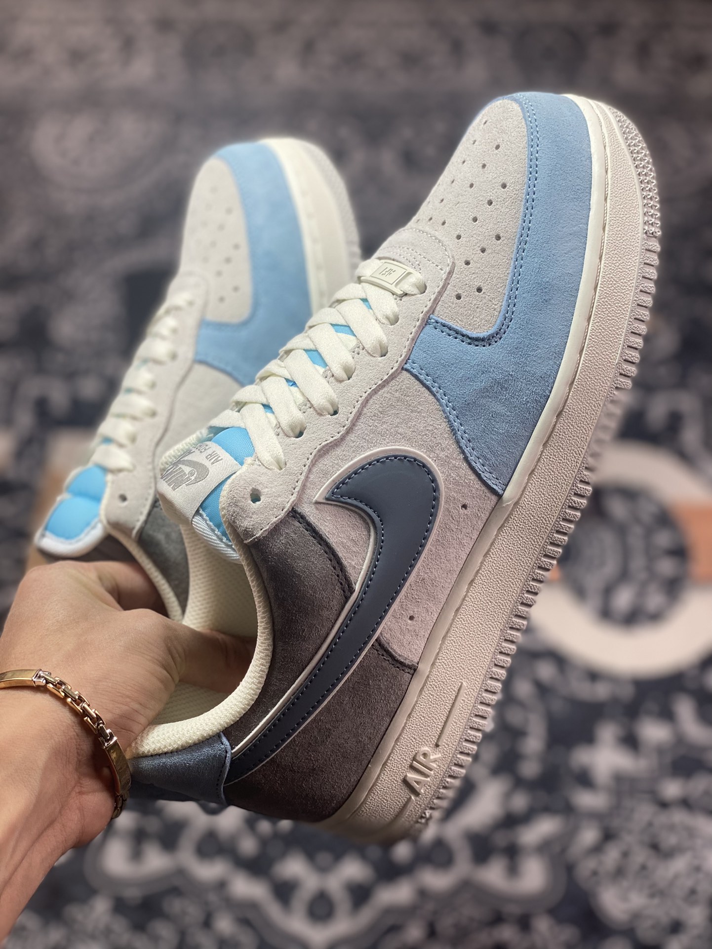 Nike Air Force 1′07 Low Suede ”Grey/Armory Blue” Air Force One Classic LZ6699-523