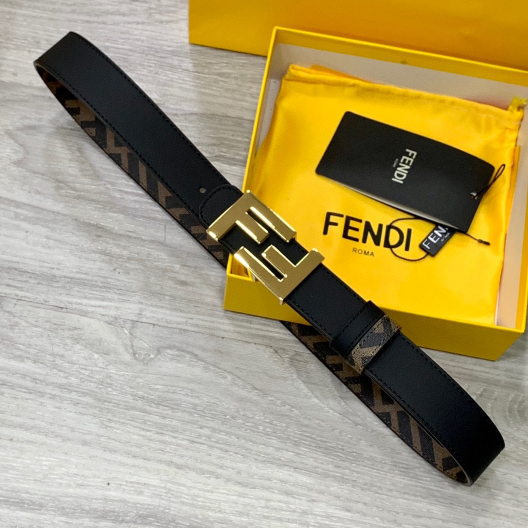 FENDI芬迪专柜同款宽3.0CM双