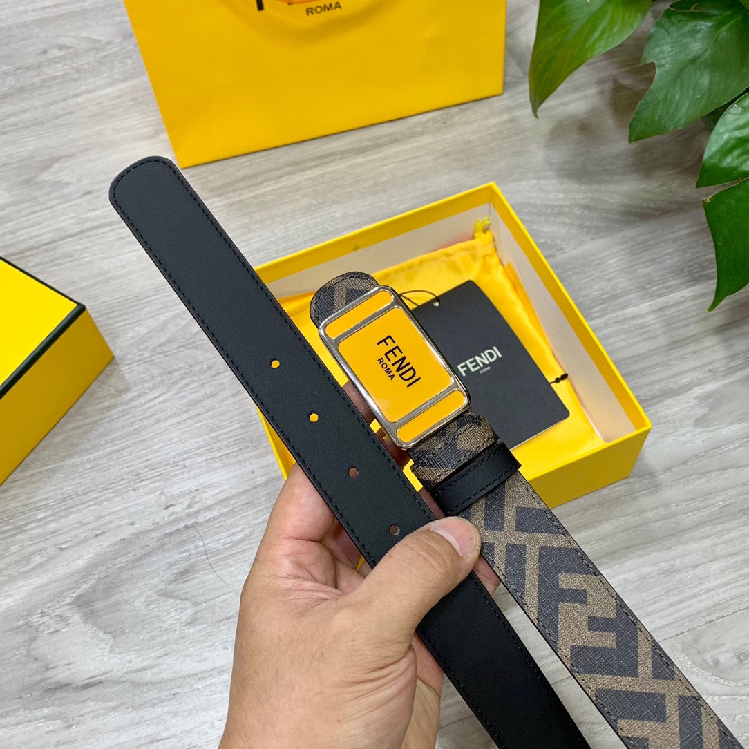 FENDI芬迪专柜同款宽3.0CM双