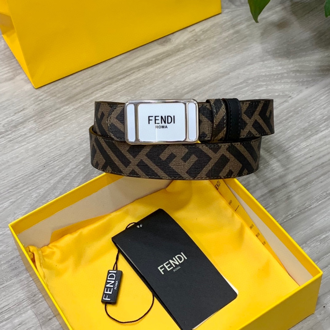 FENDI芬迪专柜同款宽3.0CM双