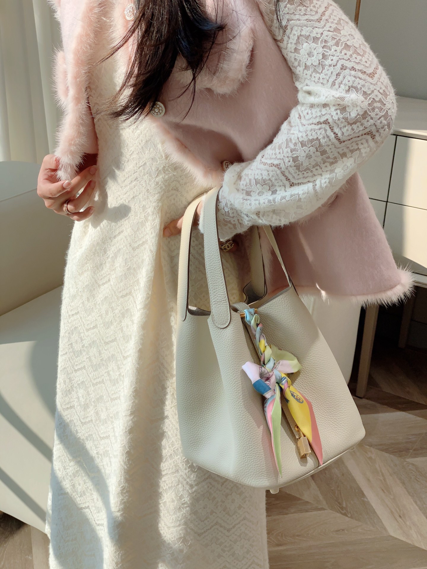 爱马仕 Hermès 高定典藏名品高定成衣时装外套连衣裙衬衫T恤 #C3CD6593 3