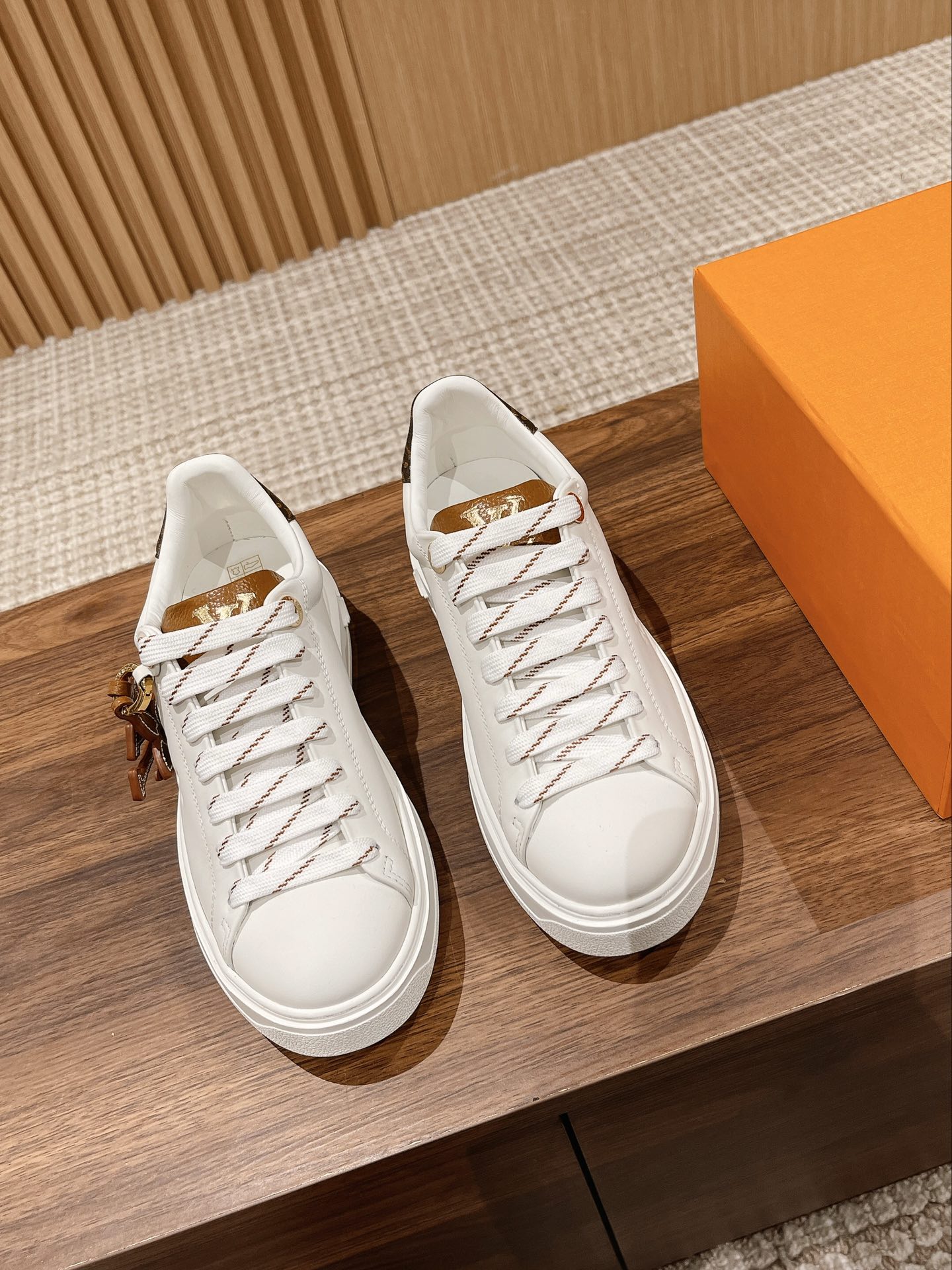 Louis Vuitton Skateboard Shoes White Cowhide TPU