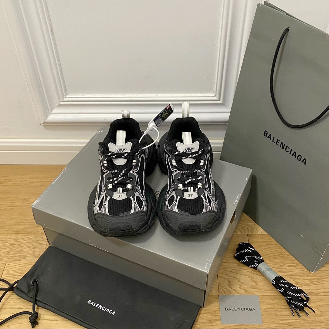BALENCIAGA negro y plateado · Balenciaga 2022ss nueva serie 3XL Sneaker de décima generación 10.0 zapatos par…
