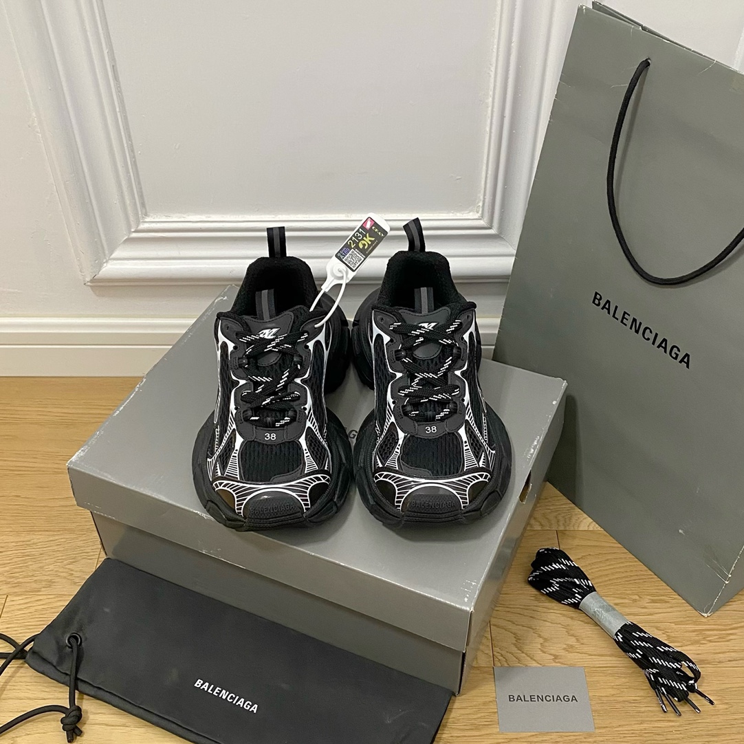 BALENCIAGA en blanco y negro · Balenciaga 2022ss nueva serie 3XL Sneaker décima generación 10.0 zapatos para papá zapat…