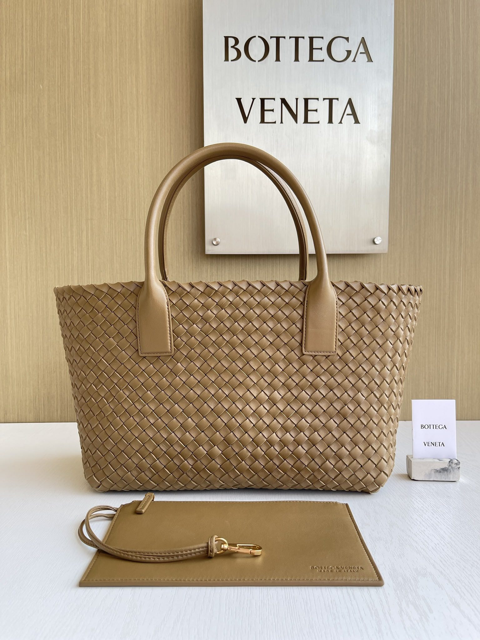 Bottega Veneta Hand-woven lambskin inside and out