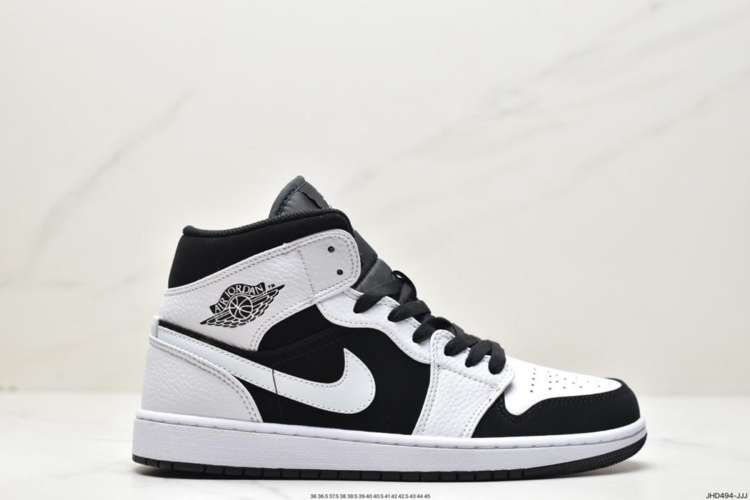 190 Air Jordan 1 Mid ”Obsidian”黑曜石 乔一中邦554724-174