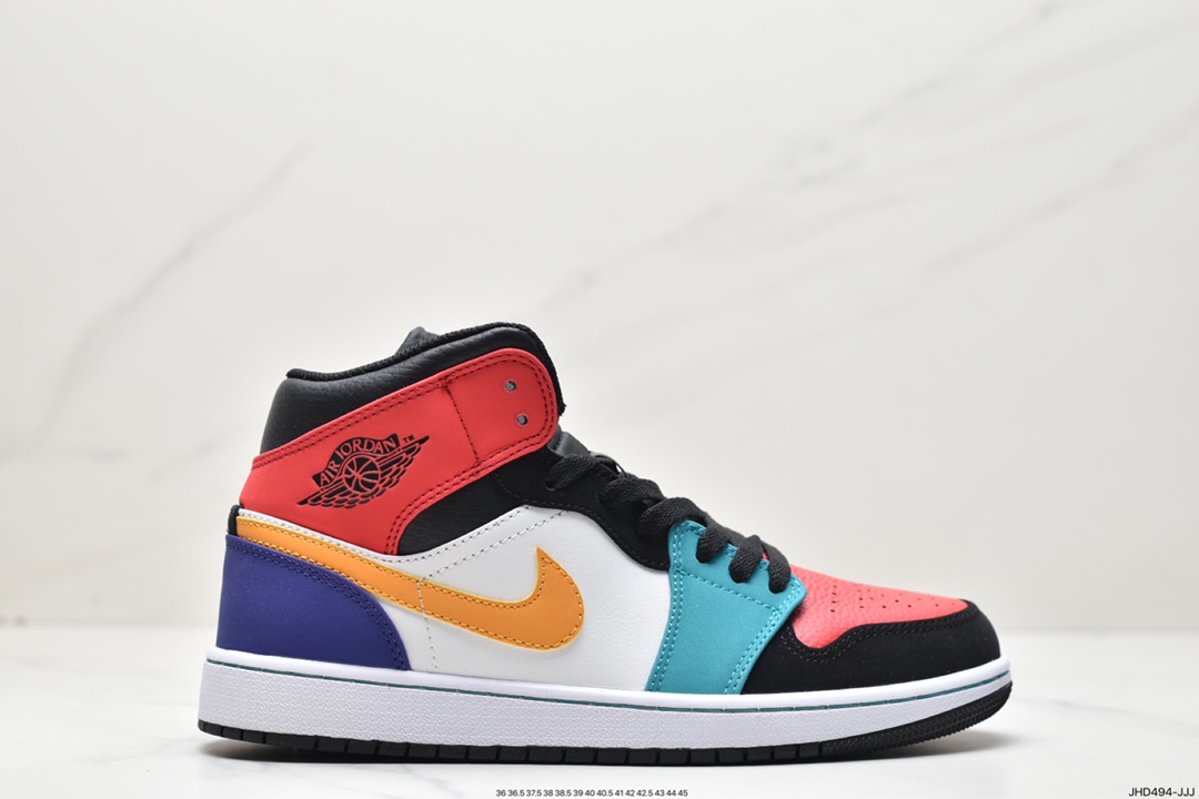 190 Air Jordan 1 Mid ”Obsidian”黑曜石 乔一中邦554724-174