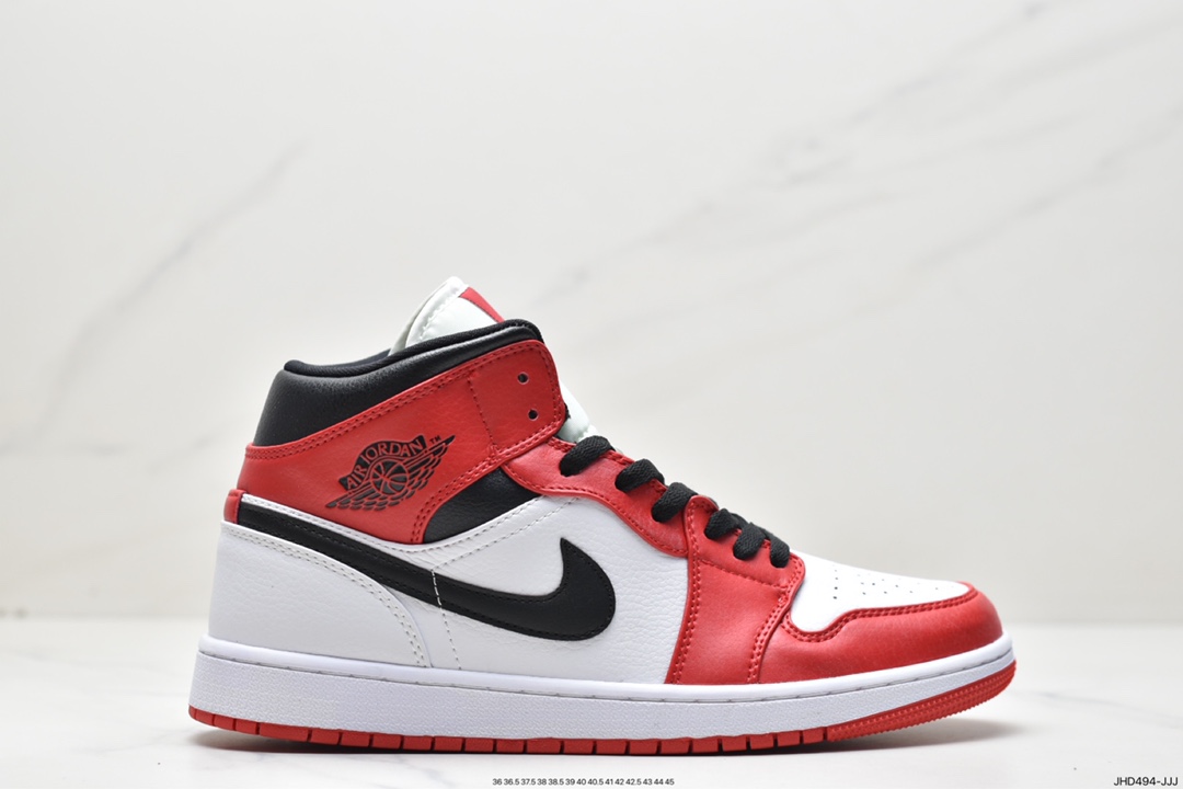 190 Air Jordan 1 Mid ”Obsidian”黑曜石 乔一中邦554724-174