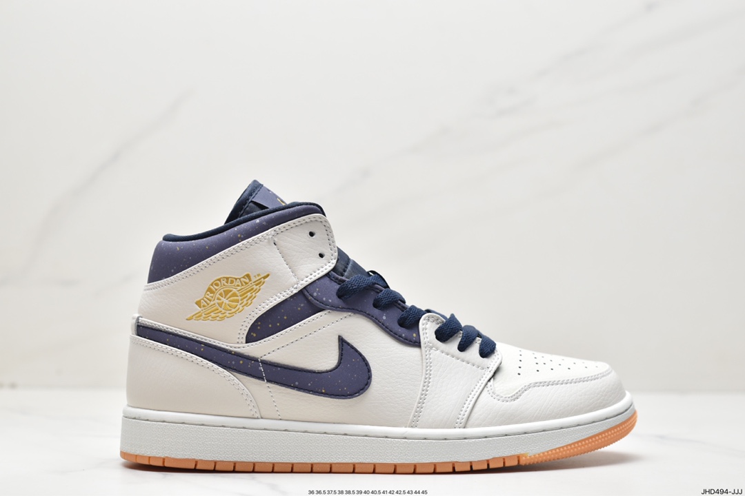 190 Air Jordan 1 Mid ”Obsidian”黑曜石 乔一中邦554724-174
