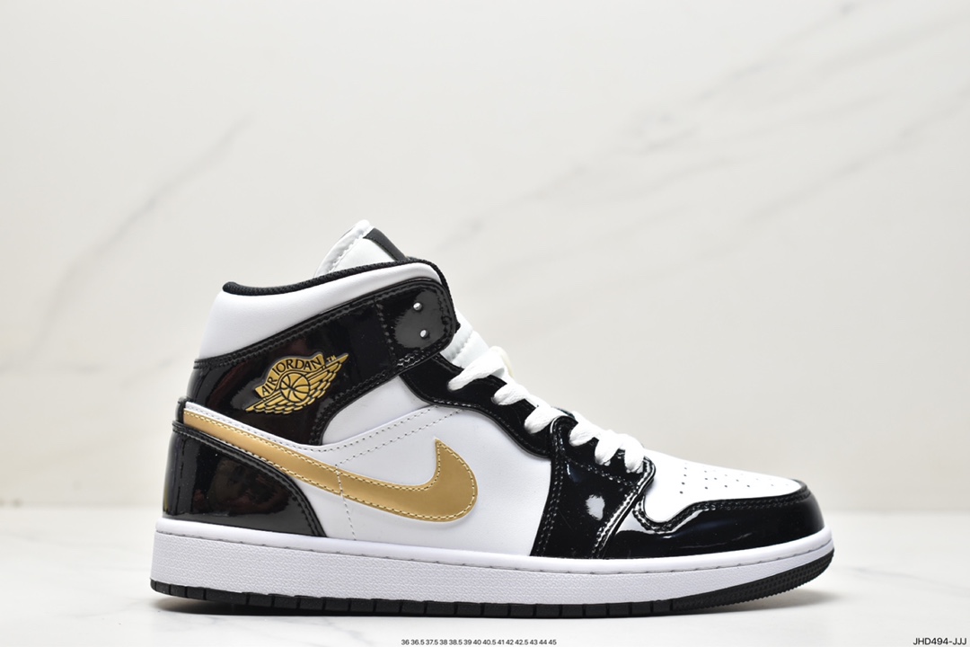 190 Air Jordan 1 Mid ”Obsidian”黑曜石 乔一中邦554724-174