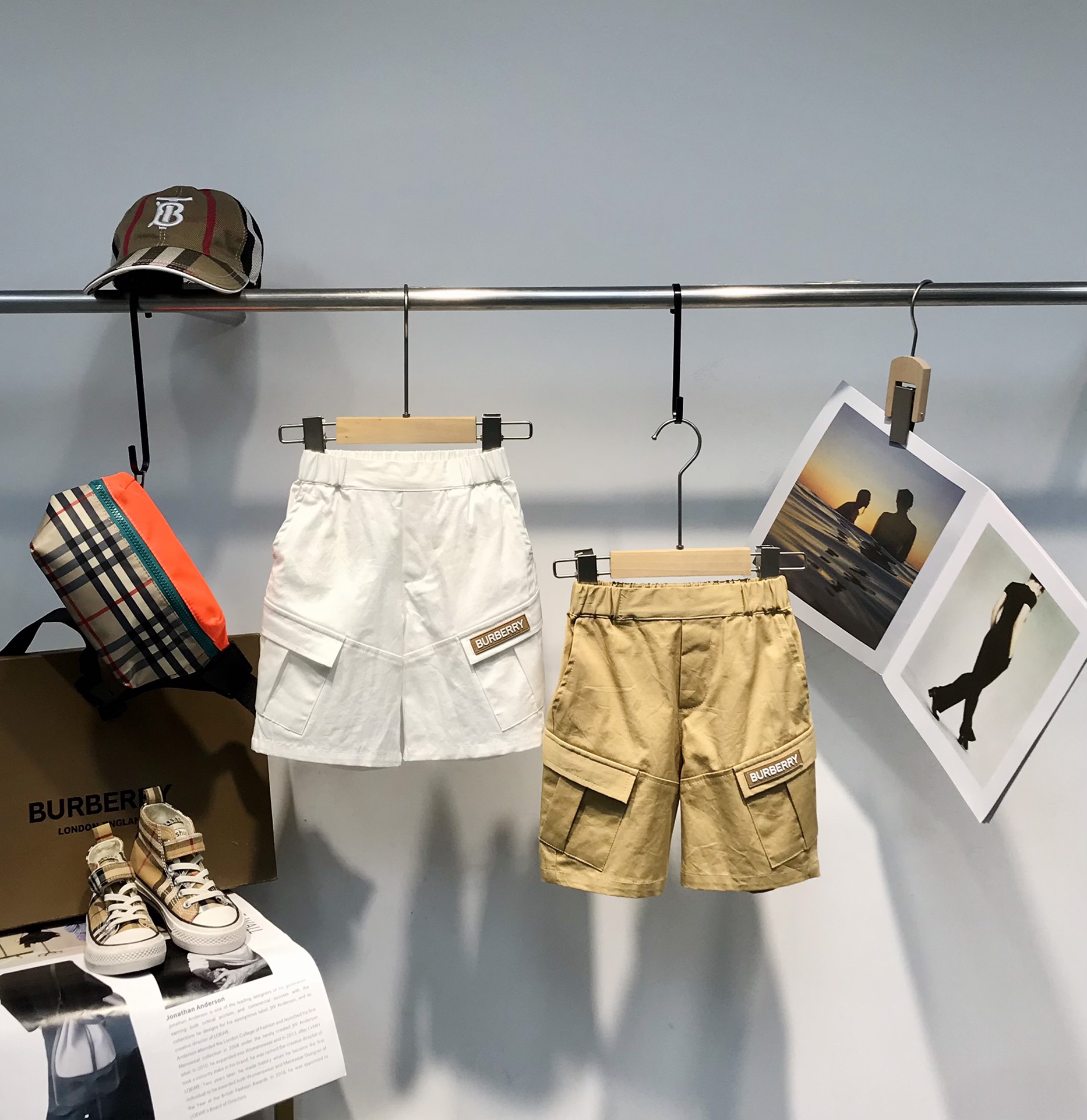 @88 Sin menos Blanco Caqui B Pantalones cortos casuales de verano nuevos....[saltando][saltando] Ropa infantil de alta …