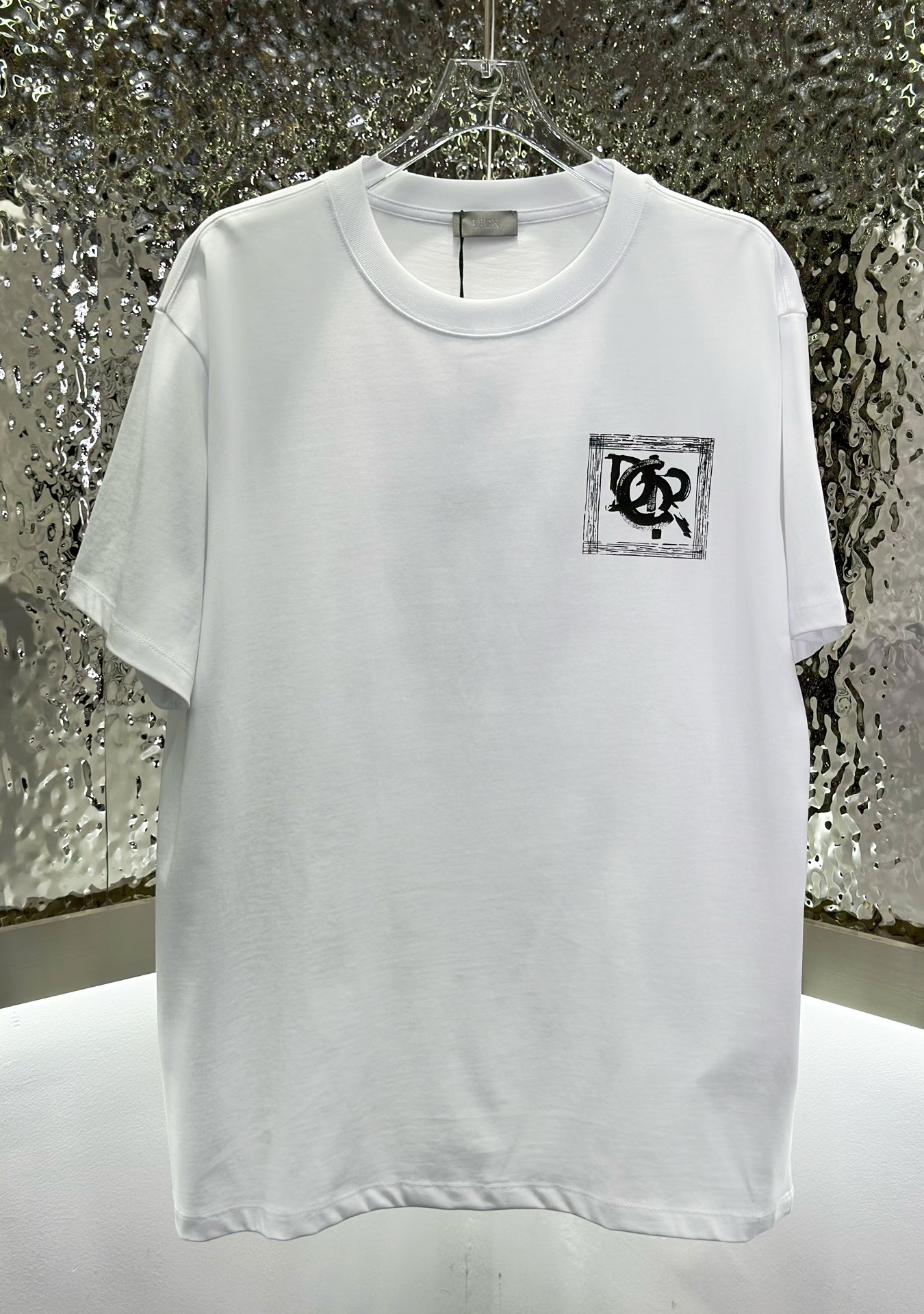 Dior Clothing T-Shirt Printing Unisex Cotton Short Sleeve