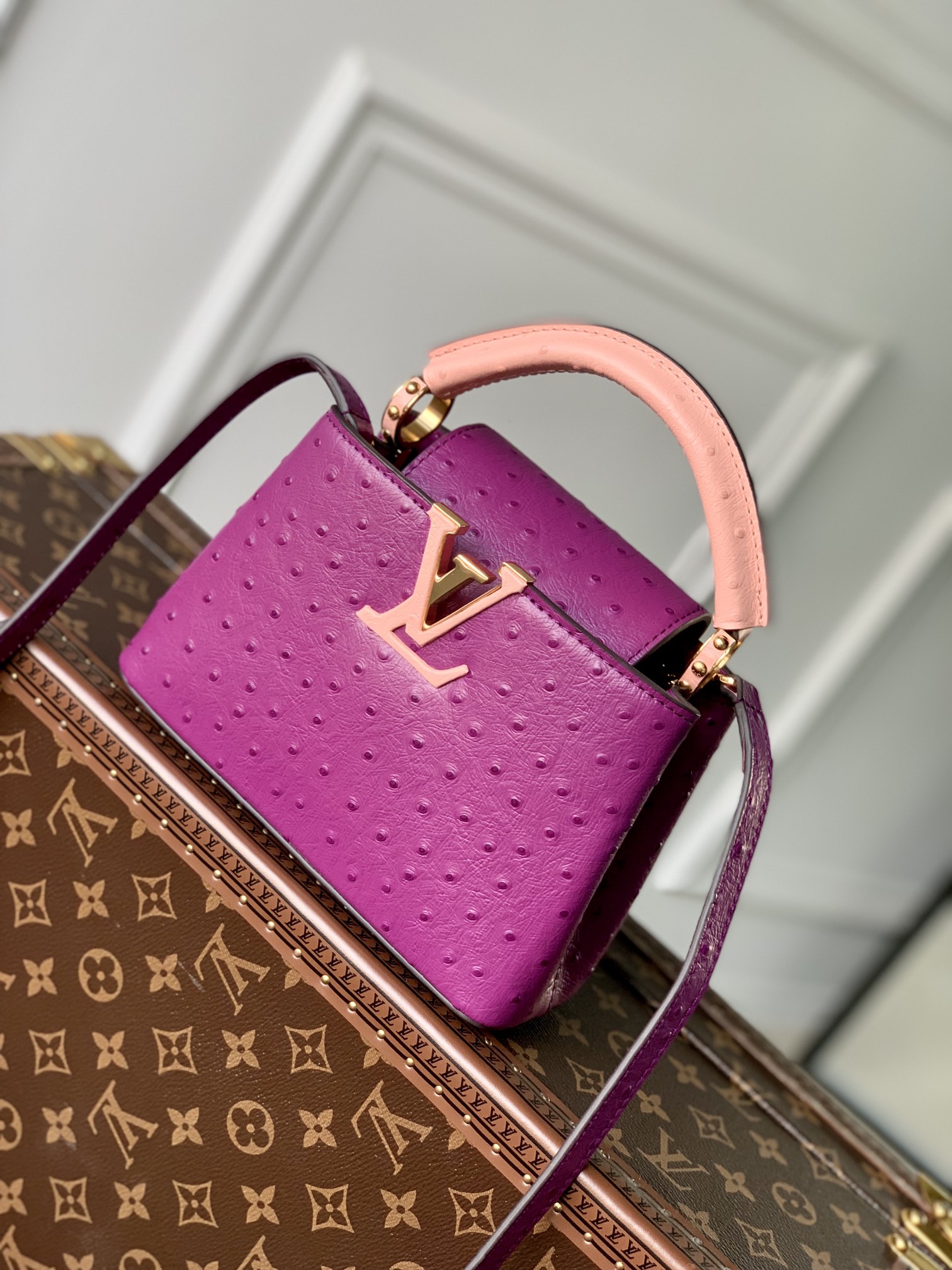 Best Replica Quality
 Louis Vuitton LV Capucines Bags Handbags Green Calfskin Cowhide Mini M93483
