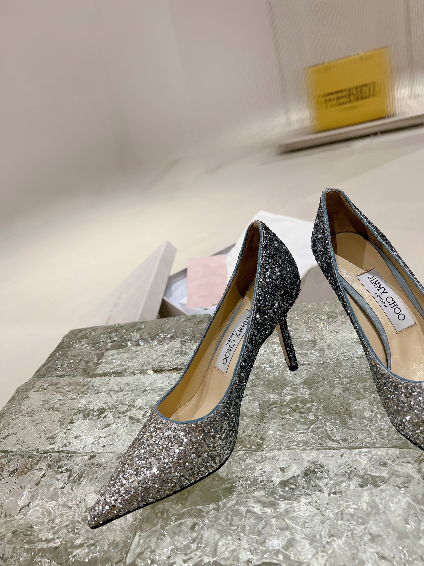NO:649993,Gradient silver light blue high heels., high heels, high heels19860909渐变银浅兰 高跟.,高跟鞋,high heels,Women's Shoes