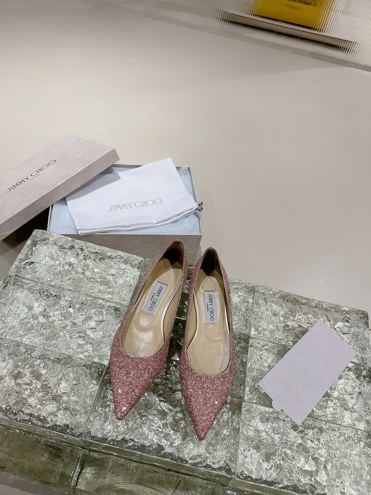 JIMMY CHOO ハイヒール ポインテッドトゥパンプス 高温ホットフィックスラインストーン+輸入シープスキン フルグレインクリスタルシープレザー 1.0/6.5/8.5cm