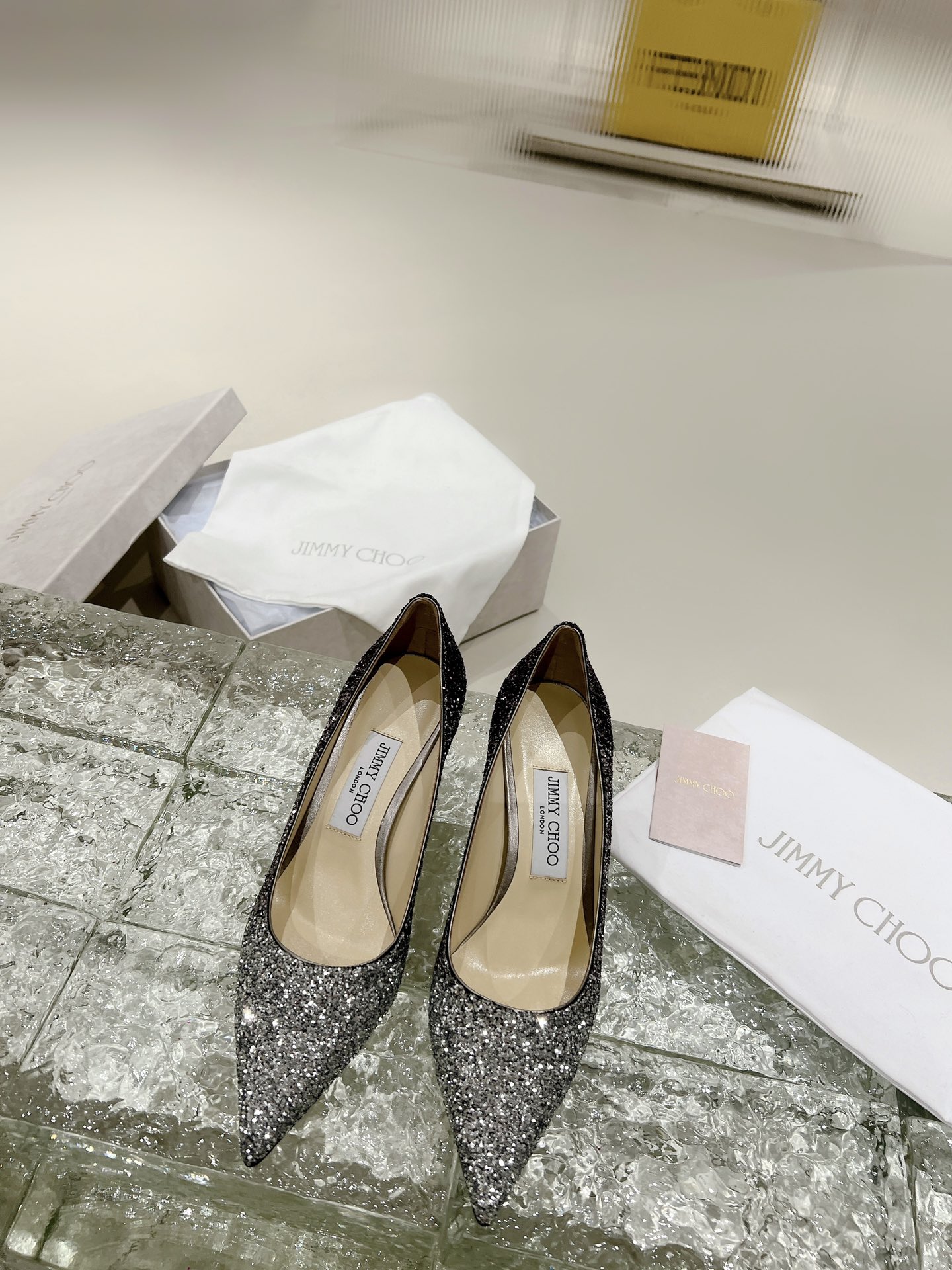 NO:649958,Gradient silver gray purple medium heel., high heels, high heels19860909渐变银灰紫 中跟.,高跟鞋,high heels,Women's Shoes