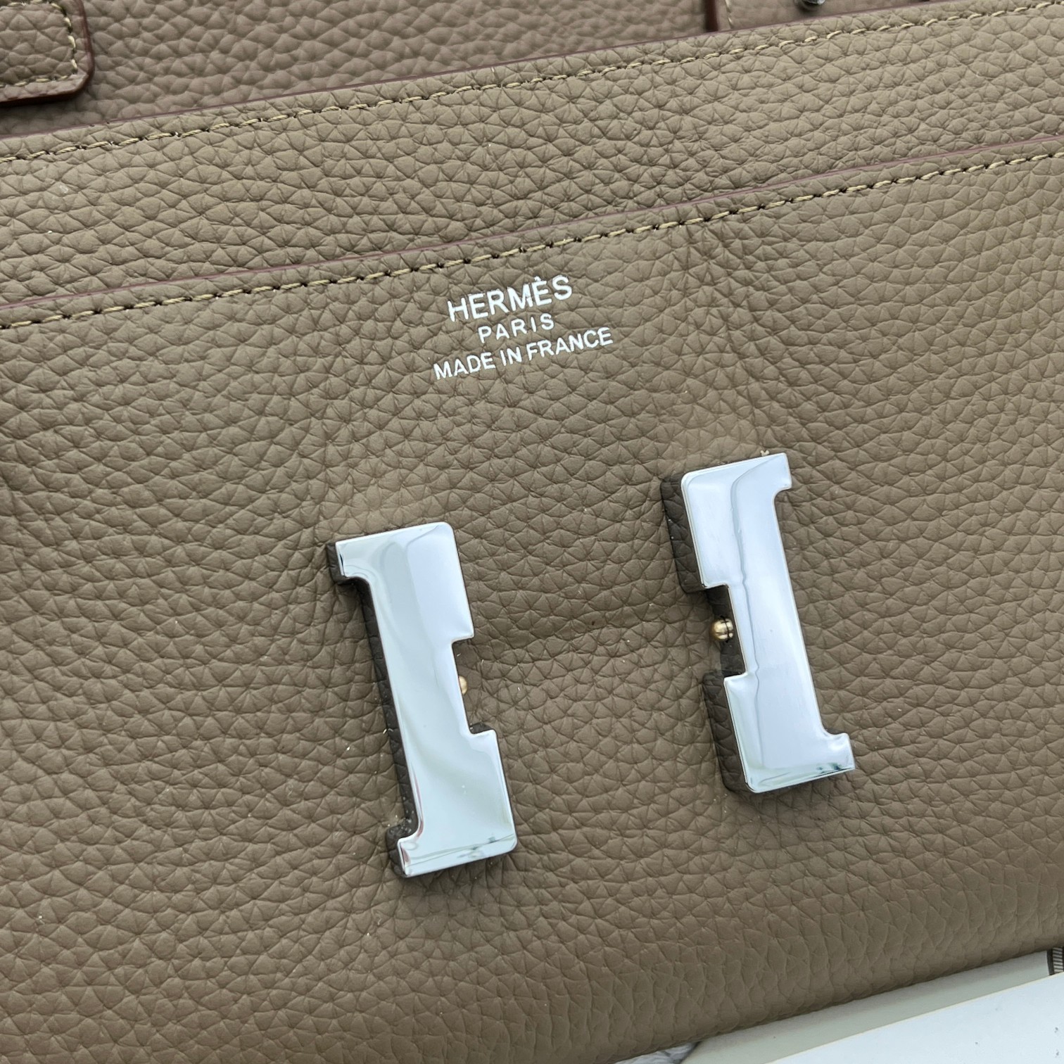 Hermes Constance Wallet Crossbody Bag in Taupe Leather with Silver Hardware 8 a1675001953065 4467