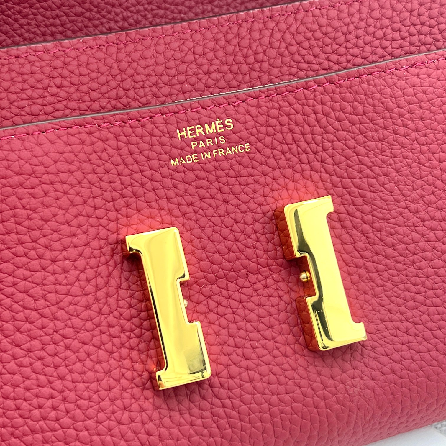 Hermes Constance 原单 荔枝纹金扣 ショルダーバッグ