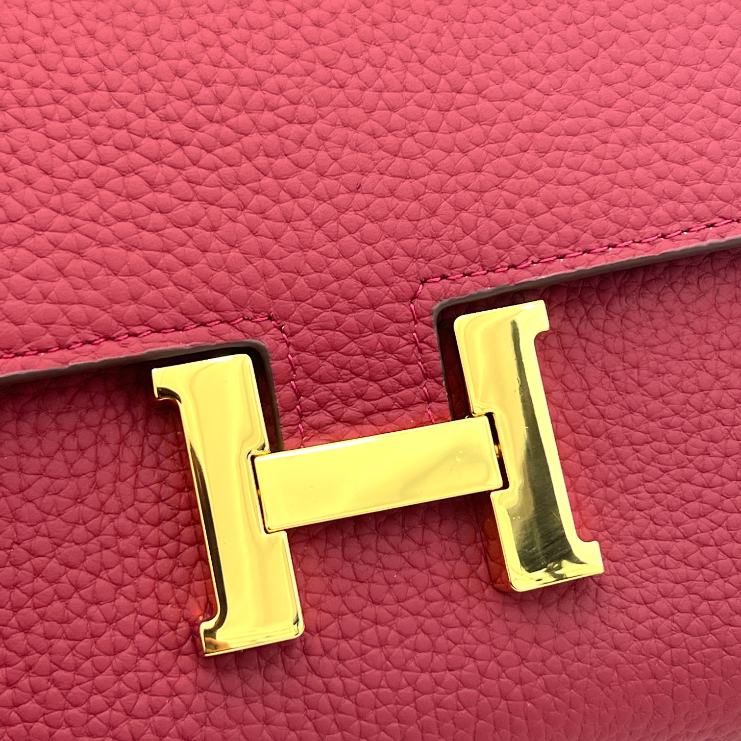 Hermes Constance 原单 荔枝纹金扣 ショルダーバッグ