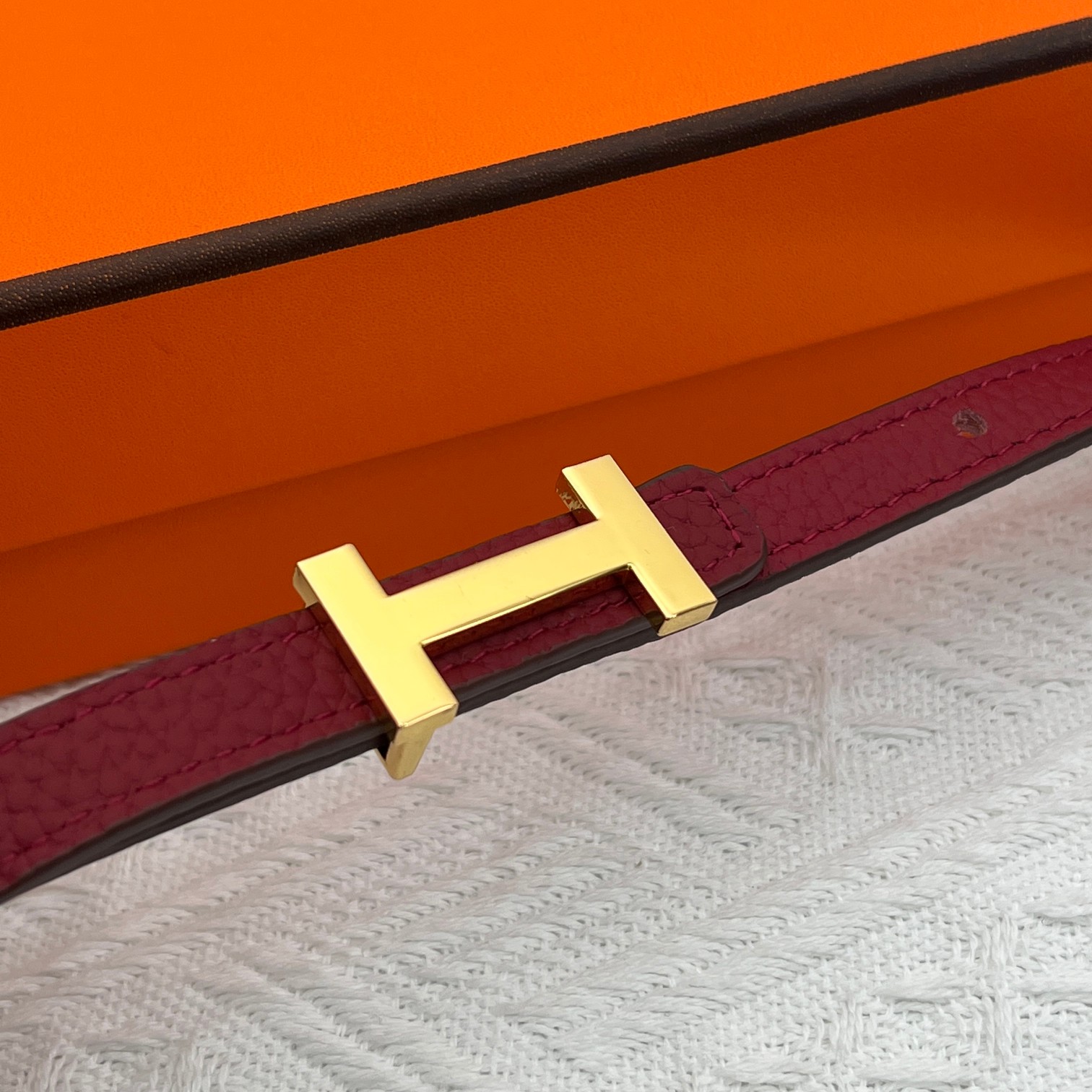 Hermes Constance 原单 荔枝纹金扣 ショルダーバッグ