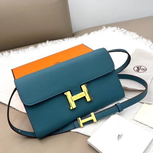 Hermes Constance Wallet Crossbody Bag - Fine Leather & Gold Hardware 15 Hermes Constance Wallet Crossbody Bag - Fine Leather & Gold Hardware