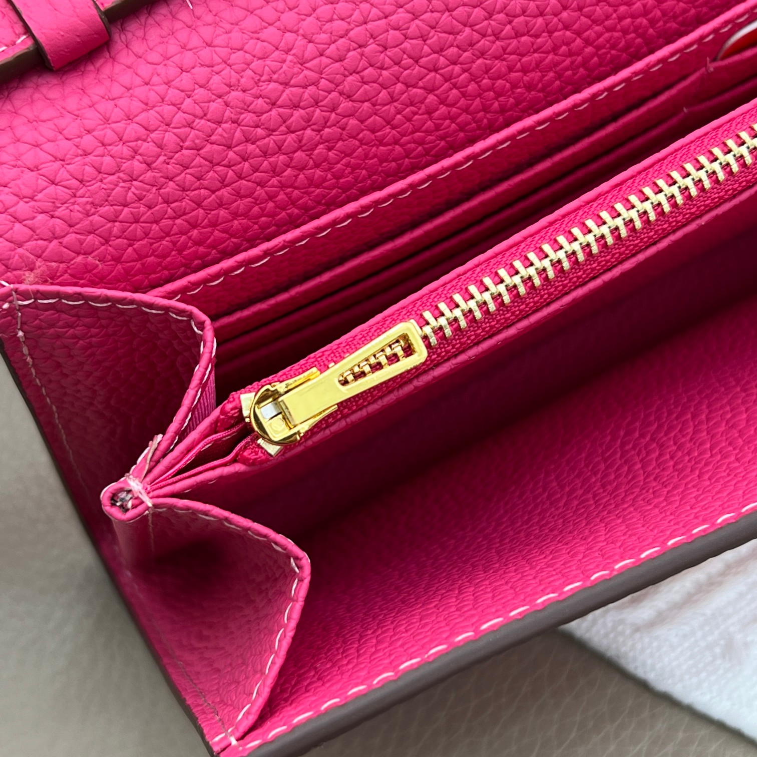 Hermes Constance Inspired Wallet Crossbody Bag, Leather with Gold Hardware 8 a1675003269107 5286