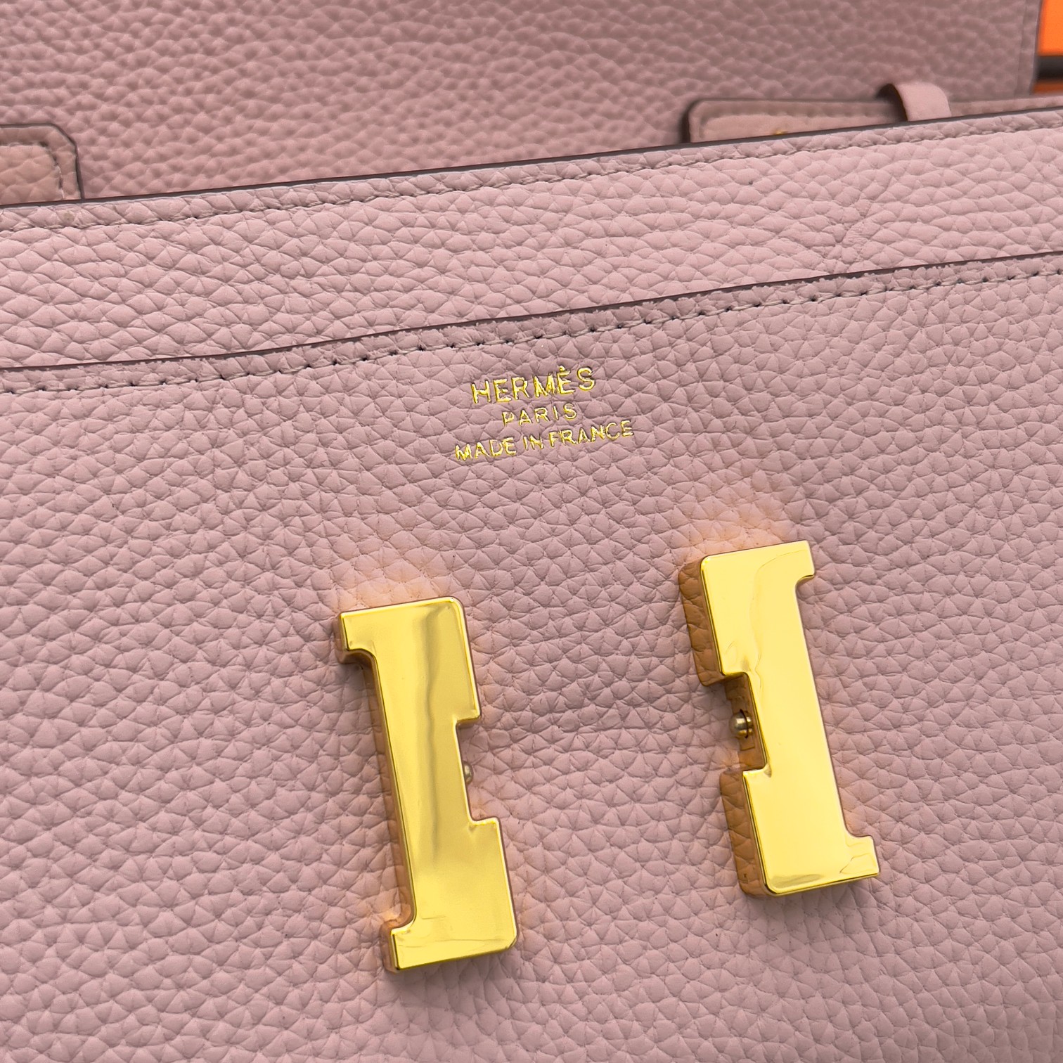 Hermes Constance 原单 荔枝纹金扣 ショルダーバッグ