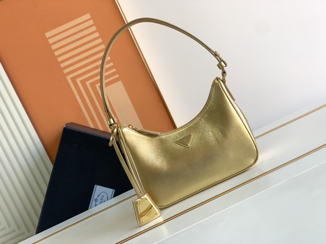 Prada 2025 new color Officially selling 1BC204B handbag/underarm bag/crossbody bag