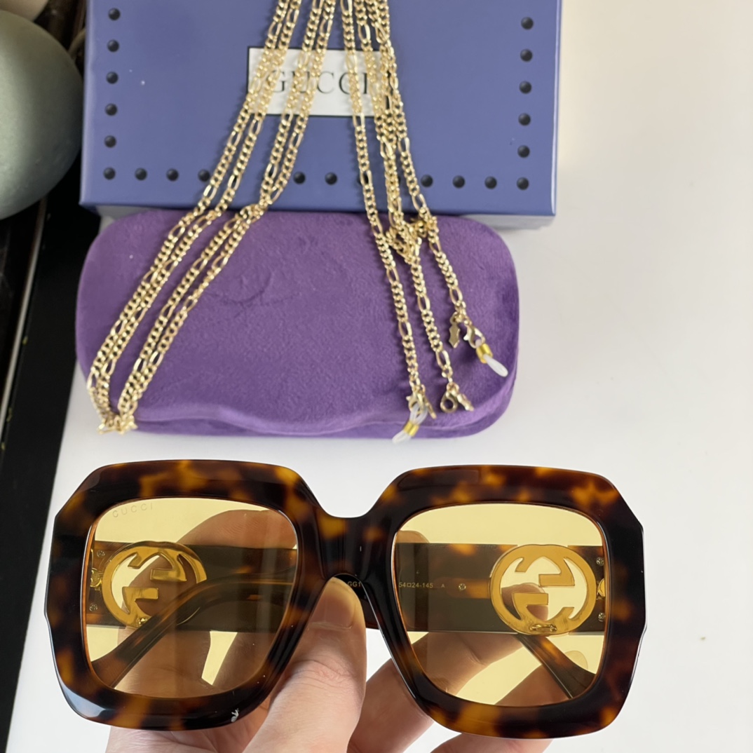GUCCI古驰经典复古风格女士太阳眼镜